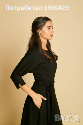 Памучна Миди Рокля - Stella, снимка 2 - Рокли - 52184092