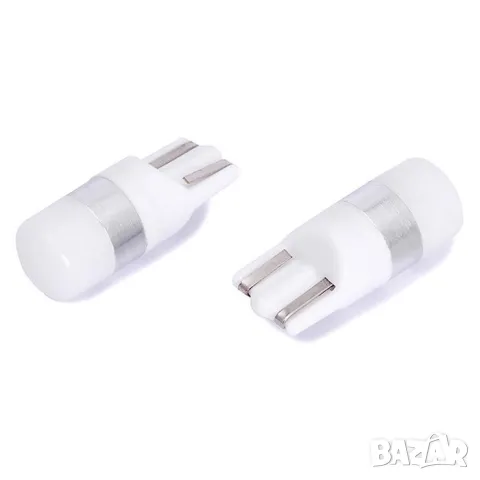 LED крушки T10 12V 6000K 2 броя за габарити, снимка 2 - Аксесоари и консумативи - 55865025