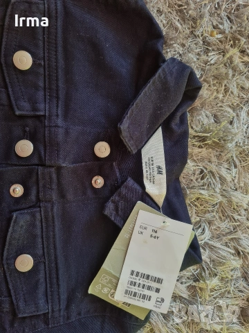 Дънково яке 116 размер, ново, снимка 2 - Детски якета и елеци - 54317088