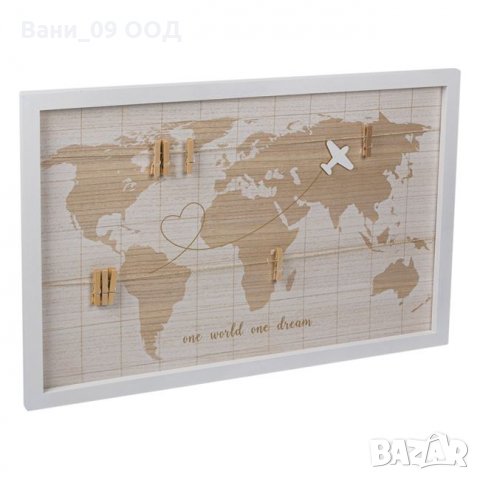 Голямо дървено пано за пътешественици