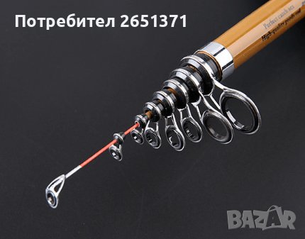 Телескопична въдица 2.40 м., 2.70 м. и 3.00 м., снимка 7 - Въдици - 37601822