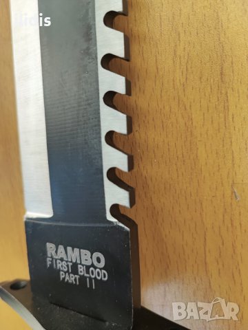 Лазерно заточен огромен нож Рамбо RAMBO First Blood II с кожена кания,  и комплект за оцеляване , снимка 5 - Ножове - 37909979
