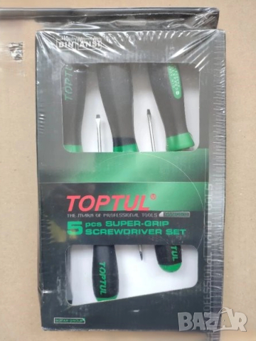 Wera Kraftform Kompakt 11ЧАСТИ ОТВЕРТКА С НАКРАЙНИЦИ . TOPTUL SUPER GRIP 5 бр прави отвертки, снимка 4 - Отвертки - 52929689