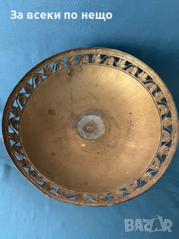 Немска стара посребрена фруктиера с маркировки - WMF, снимка 2 - Антикварни и старинни предмети - 50319468