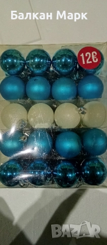 Коледни играчки – топки за елха, комплект 80 бр. (Ø 5 см) 🎁, снимка 2 - Декорация за дома - 51977841