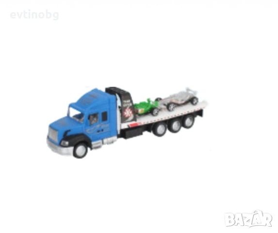 Автовоз, две състезателни коли, снимка 2 - Коли, камиони, мотори, писти - 53921564