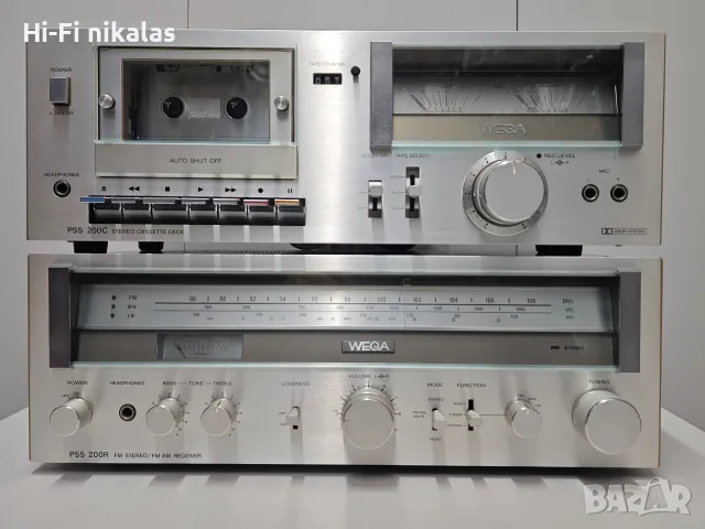 стерео усилвател FM ресийвър ретро Hi-Fi касетъчен дек WEGA PSS 200R PSS 200C 