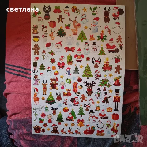 стикери  зимни различни, снимка 2 - Декорация за дома - 56311523