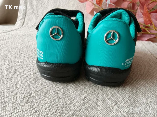 Puma Mercedes-AMG Petronas Drift Cat детски маратонки размер 21, черно и тюркоазено, снимка 2 - Детски маратонки - 55806205