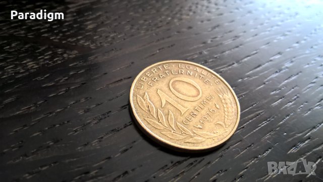 Монета - Франция - 10 сентима | 1974г.