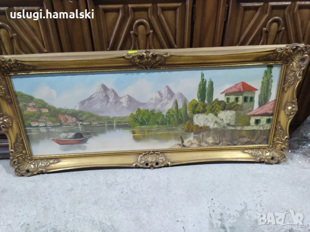 Голяма стара картина платно/масло