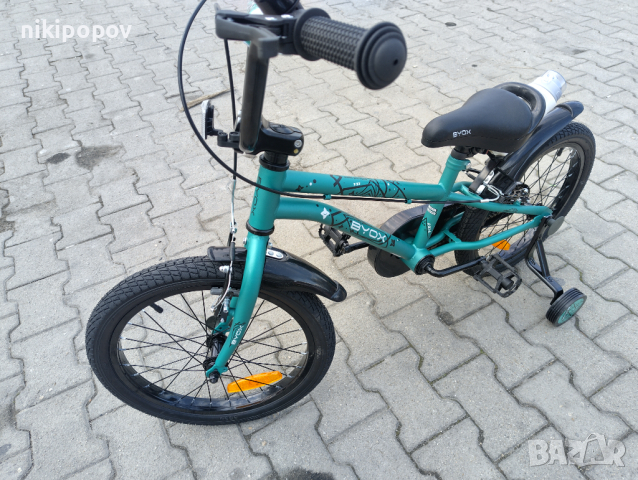 BYOX Велосипед 18" PIXY зелен, снимка 9 - Велосипеди - 44806351