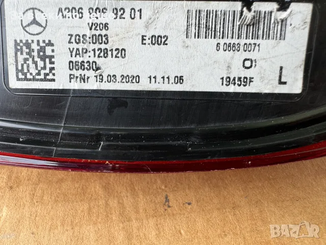 Оригинален ляв LED стоп Mercedes C-Class W206, снимка 10 - Части - 56442933