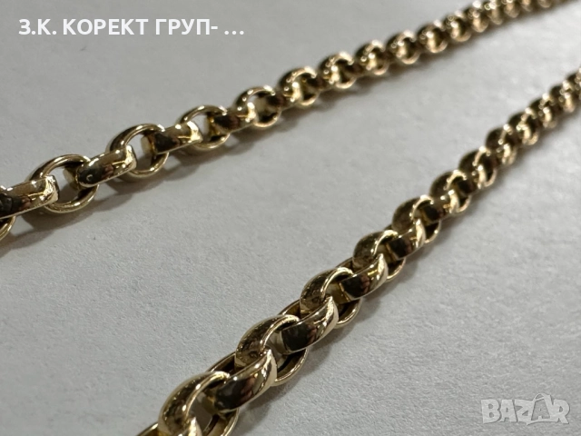 Златен синджир 14к, 9,19гр, снимка 5 - Колиета, медальони, синджири - 52648925