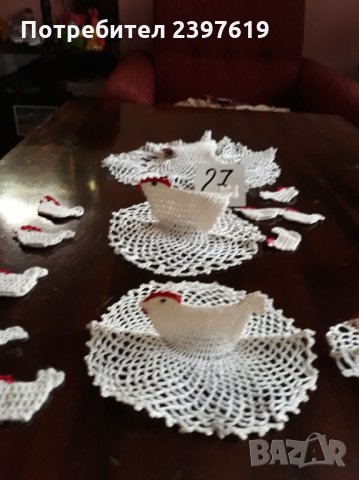 Плетени на една кука декоративни пилета № 27, снимка 6 - Други - 30821330