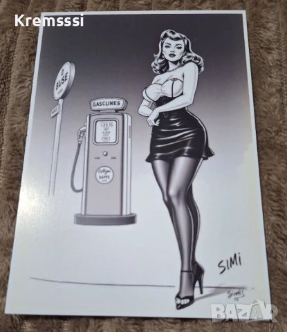 Еротична пощенска картичка/секси момиче, снимка 1