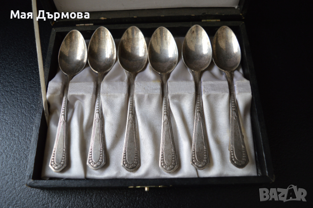 комплект 6 броя лъжички WMF - Германия, снимка 5 - Антикварни и старинни предмети - 44518312