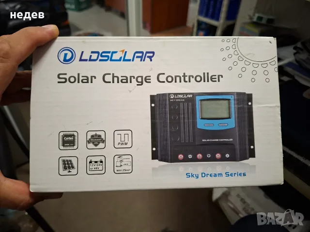 Соларен PWM контролер 12V/24V-60А с LCD дисплей ГАРАНЦИЯ, снимка 3 - Друга електроника - 56182532