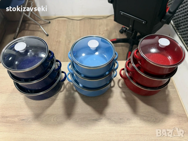 Комплект от 3 тенджери - 16см, 18см, 20см, снимка 2 - Съдове за готвене - 54049599