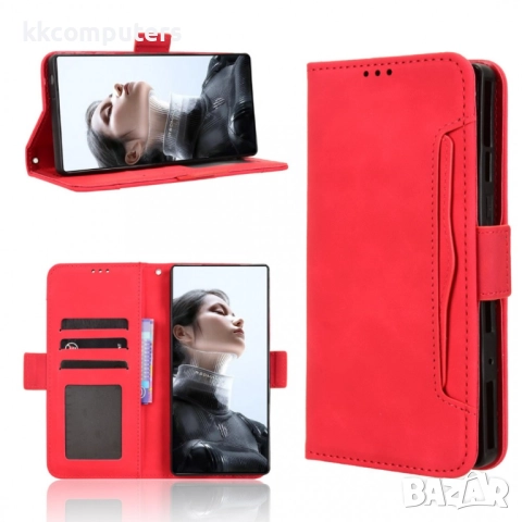 Кожен калъф Портфейл за ZTE nubia RedMagic 11 Pro 5G / 11 Pro+ 5G- Магнитен клипс, Държач за карти и, снимка 5 - Калъфи, кейсове - 52490748