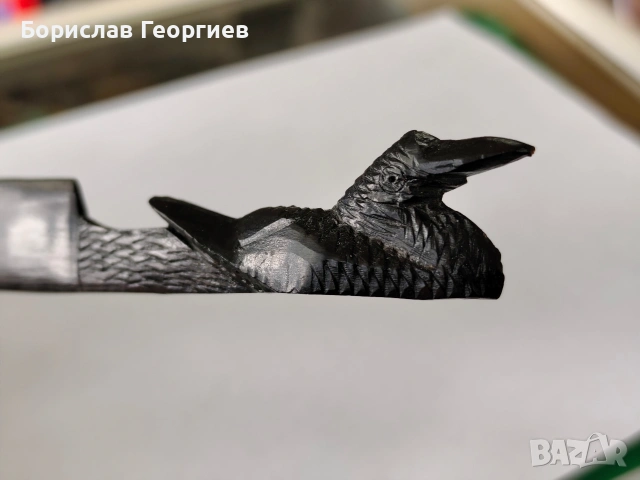 Дървен нож за писма абанос, снимка 4 - Антикварни и старинни предмети - 53970851