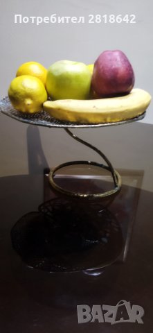 Арт Фруктиера, чиния за плодове от метал, снимка 3 - Сервизи - 42859344