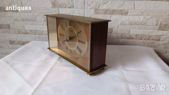 Бронзов каминен часовник - Dugena - Антика - 1970", снимка 7 - Антикварни и старинни предмети - 53255457