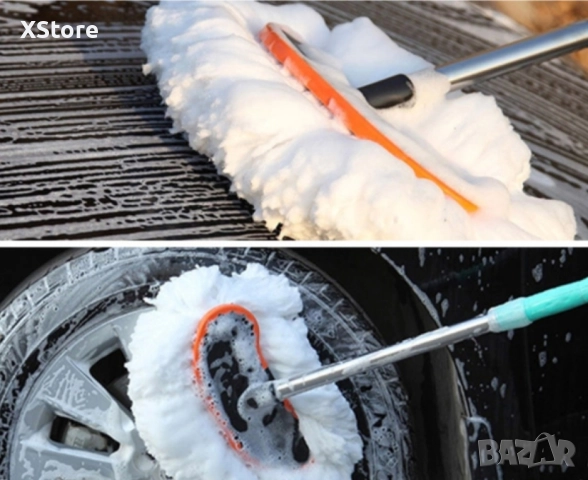 Автоматично въртяща се четка на 360° за кола с регулируема , снимка 12 - Аксесоари и консумативи - 52444896