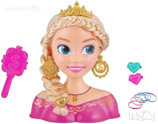 Детска Кукла глава с аксесоари за прически, снимка 5 - Кукли - 42903459