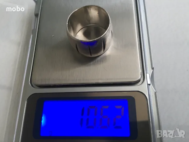 Красива, масивна сребърна халка, общо тегло:10.62г ,  проба 925. , снимка 2 - Пръстени - 49675291