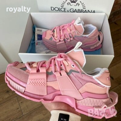 Dolce & Gabbana Розови Дамски Маратонки 36-40 Номер Най Висок Клас Реални Снимки , снимка 3 - Маратонки - 53054711