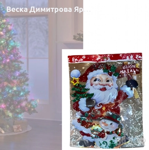 Коледен стикер за стъкло – празничен блясък за вашия дом, снимка 4 - Декорация за дома - 52289980