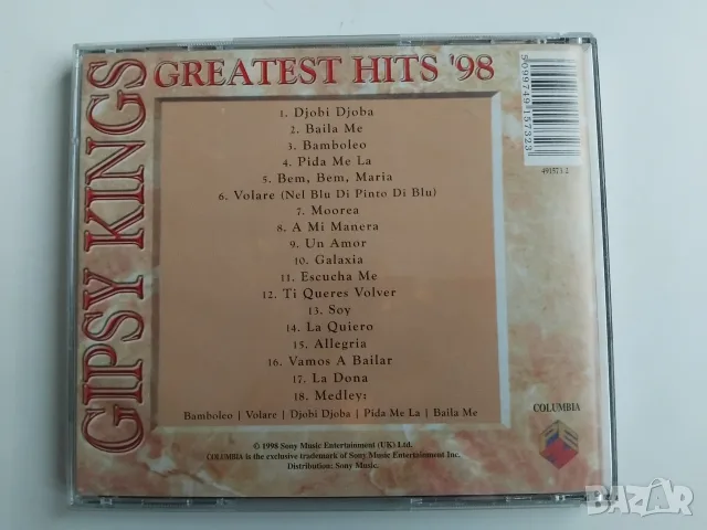 Gipsy Kings - Greatest Hits' 98 - матричен диск музика, снимка 2 - CD дискове - 56453941