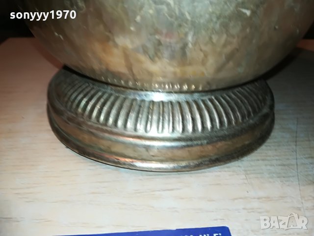 шампаниера с лъвове 24х22см-внос франция, снимка 9 - Колекции - 29477034