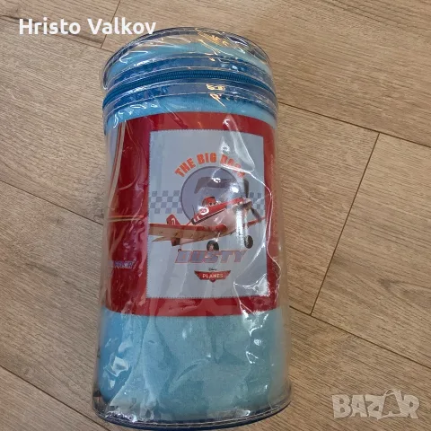 Детско поларено одеяло "Disney Planes". Оригинално. Ново. 110×140 см., снимка 6 - Спално бельо и завивки - 56084909