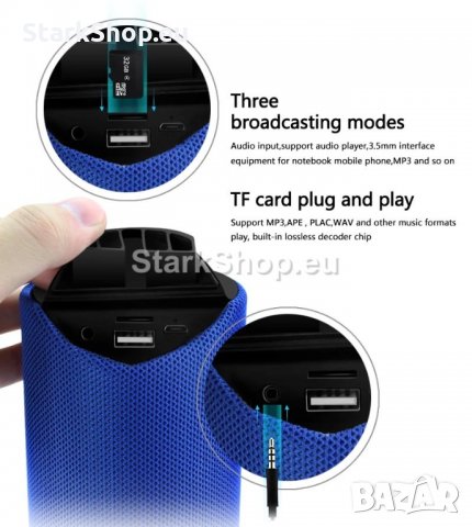 Преносима Bluetooth колона – Радио, USB, MicroSD TG-113, снимка 5 - Тонколони - 30727343