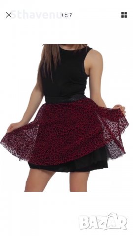 Страхотна рокля в черно и бордо тип пачка на TFNC London, снимка 1