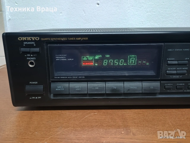 Транзисторен стерео ресивър ONKYO TX-7900. Перфектен! Изпращам видео. , снимка 3 - Ресийвъри, усилватели, смесителни пултове - 53892273