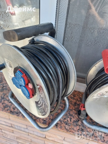 Удължител Немски / разклонител / Макара 40 метра с 3 гнезда , снимка 6 - Други инструменти - 52532490