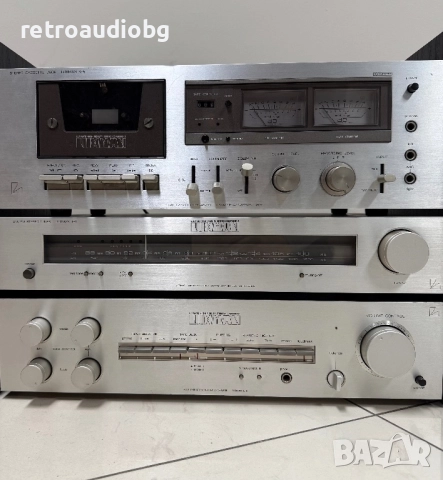 🔊Ретро аудио система - сет LUXMAN - усилвател L-4, дек K-5 и тунер T-1 + тонколони Pilot - Made in , снимка 4 - Тонколони - 52022007