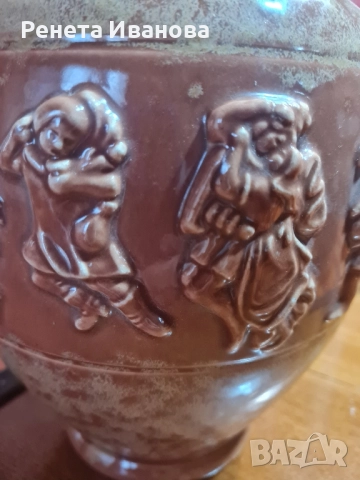 Стар керамичен сервиз за вино , снимка 5 - Антикварни и старинни предмети - 52427702