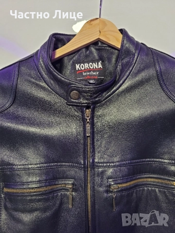 Мъжко кожено яке KORONA, снимка 7 - Якета - 51765835