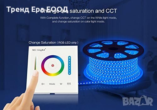 LIGHTEU RGB контролер за стена с тъч бутони, снимка 4 - Ключове, контакти, щепсели - 42774937