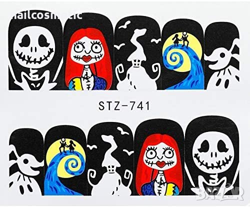 Водни атрактивни стикери за маникюр, снимка 5 - Продукти за маникюр - 23795974