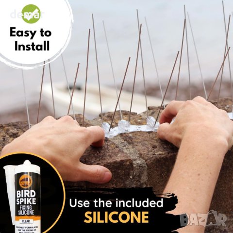 Defender Комплект защита от птици от неръждаема стомана клас 316, 10 м, снимка 6 - Други стоки за дома - 44500284