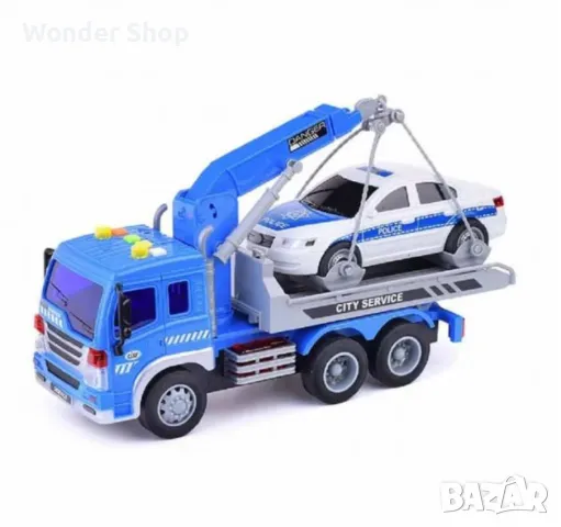 Детски камион с кран и пътна помощ. ✨, снимка 1