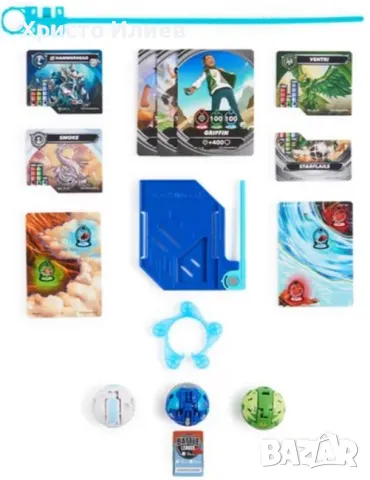 Игрален комплект Bakugan Special Attack Hammerhead Ventri Smoke Бакуган топчета, снимка 2 - Други - 48717171