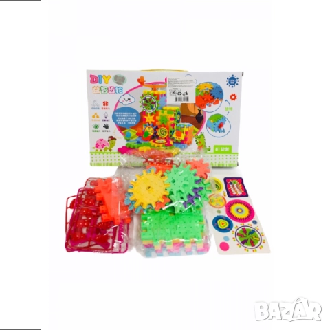 Конструктор със зъбни колела и въртящи се люлки – образователен комплект, снимка 2 - Конструктори - 52180199