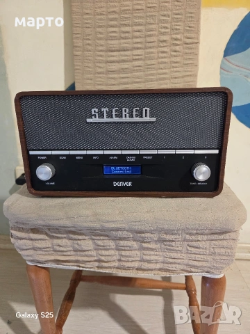 DENVER Ретро радио DAB-36, снимка 3 - Радиокасетофони, транзистори - 54329504