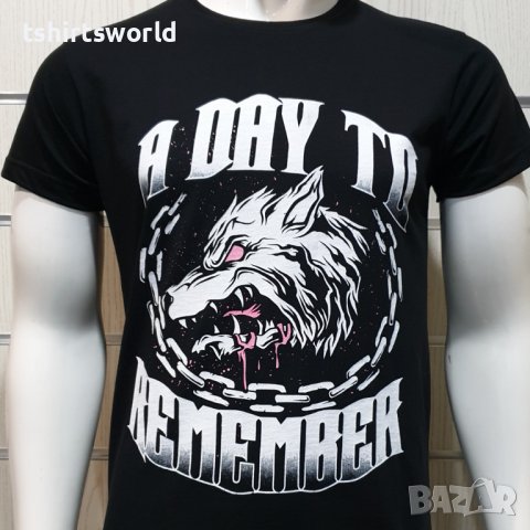 Нова мъжка тениска с дигитален печат Вълк - A Day To Remember, Серия вълци, снимка 3 - Тениски - 36599092